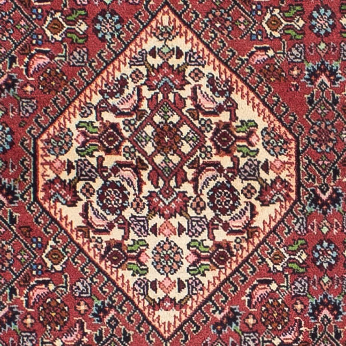 Tapis de couloir Tapis persan - Bidjar - 292 x 81 cm - rouge clair