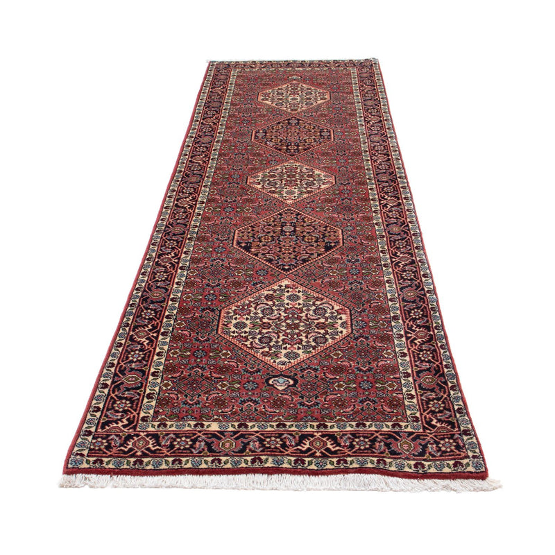Tapis de couloir Tapis persan - Bidjar - 292 x 81 cm - rouge clair