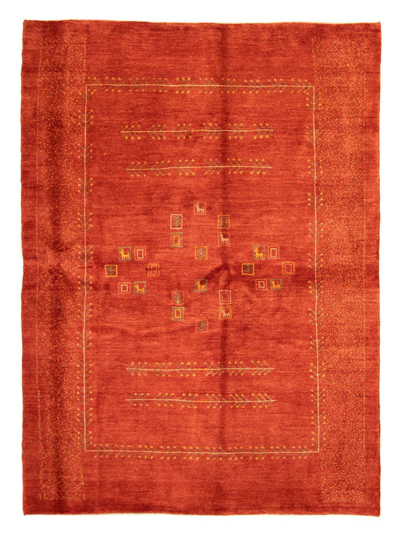Tapis Gabbeh - Persan - 228 x 165 cm - rouge