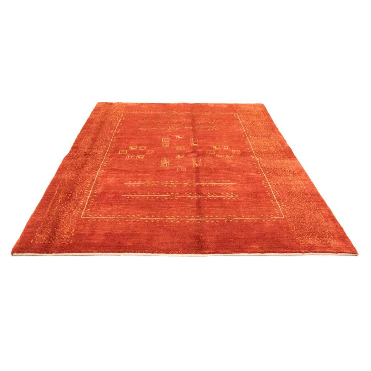 Tapis Gabbeh - Persan - 228 x 165 cm - rouge