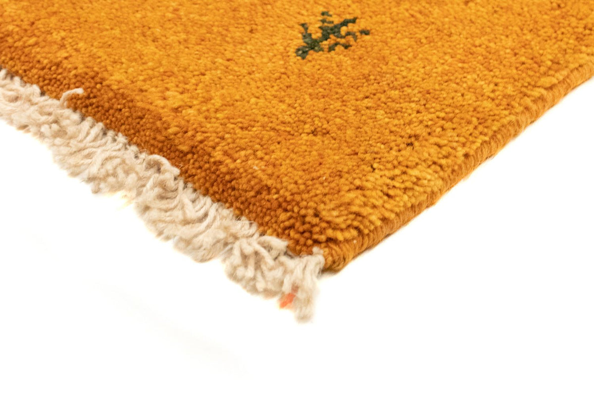 Tapis Gabbeh - Persan - 133 x 88 cm - or