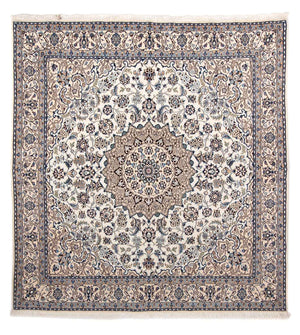 Tapis persan - Nain - Royal carré  - 210 x 202 cm - beige