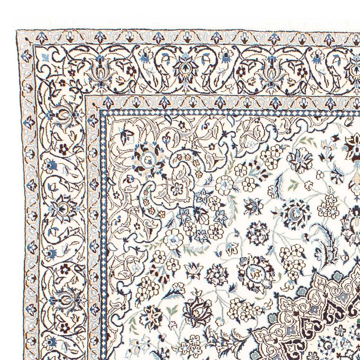 Tapis persan - Nain - Royal carré - 205 x 198 cm - beige