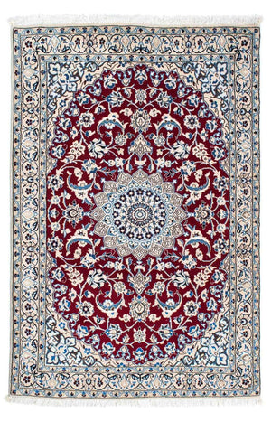 Tapis persan - Nain - Royal - 172 x 112 cm - rouge foncé