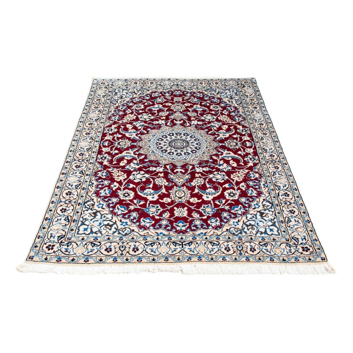 Tapis persan - Nain - Royal - 172 x 112 cm - rouge foncé