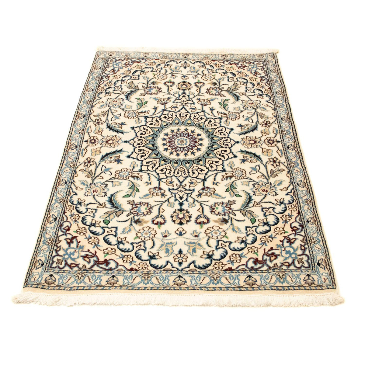 Tapis persan - Nain - Royal - 134 x 88 cm - beige
