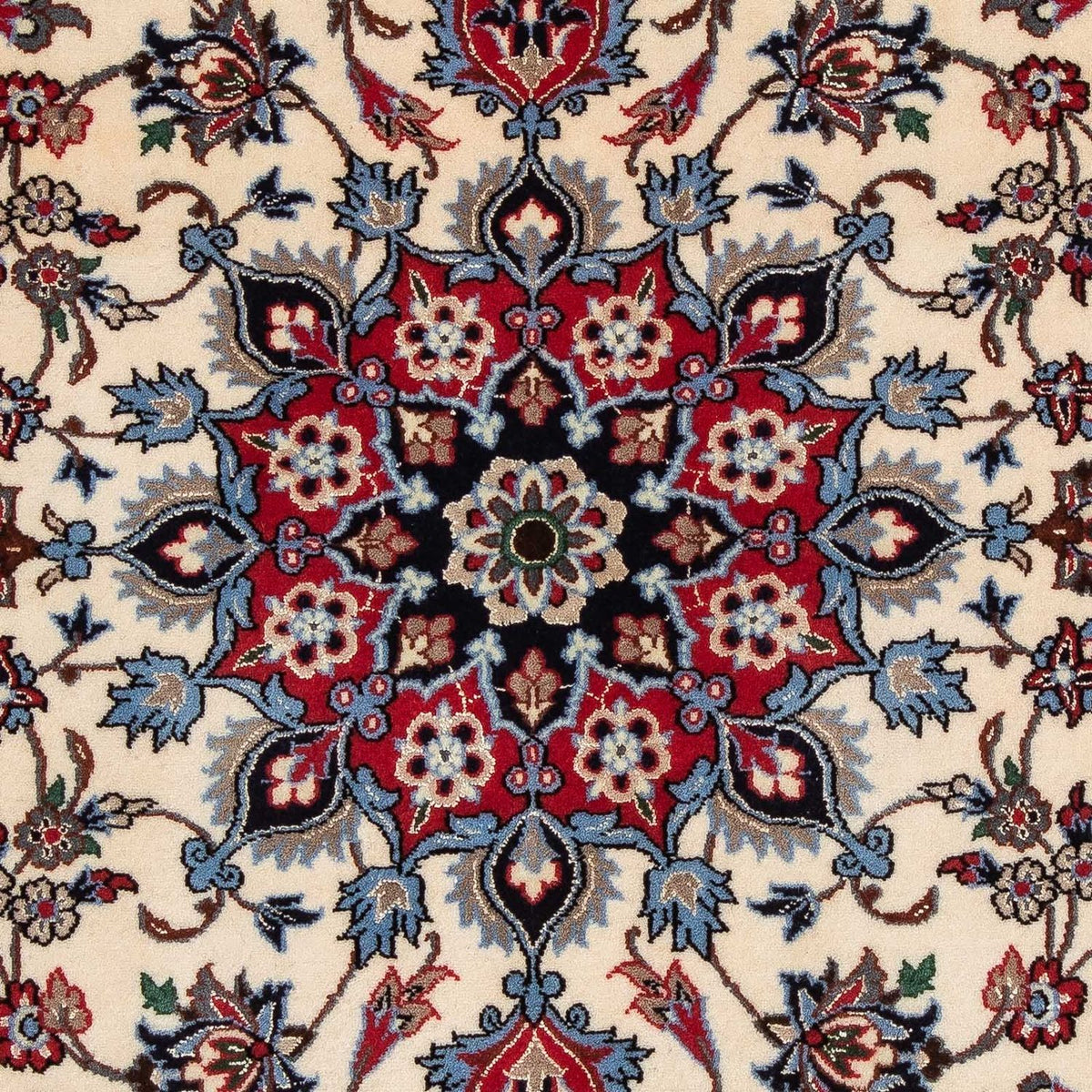 Tapis persan - Isfahan - Premium - 120 x 84 cm - rouge foncé