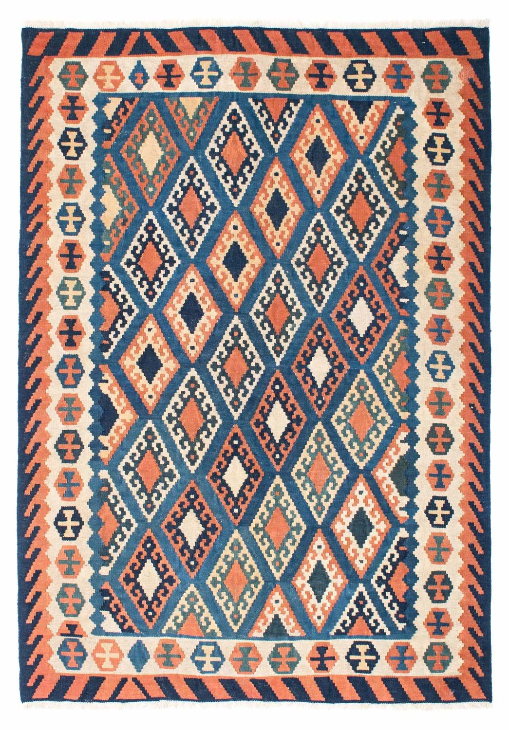 Tapis Kelim - Oriental - 222 x 158 cm - bleu