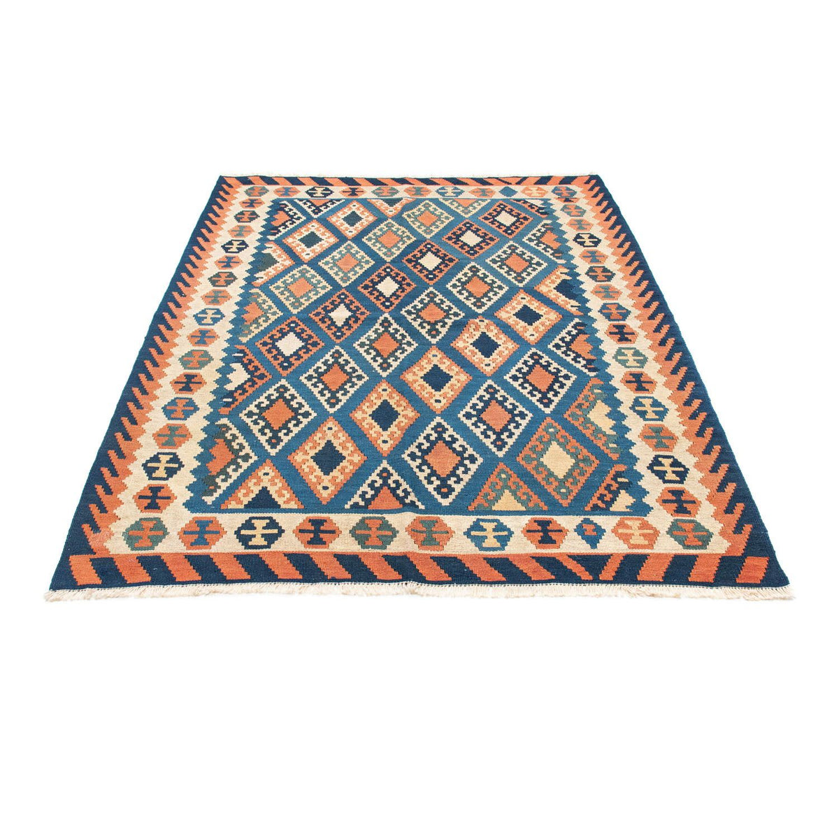 Tapis Kelim - Oriental - 222 x 158 cm - bleu