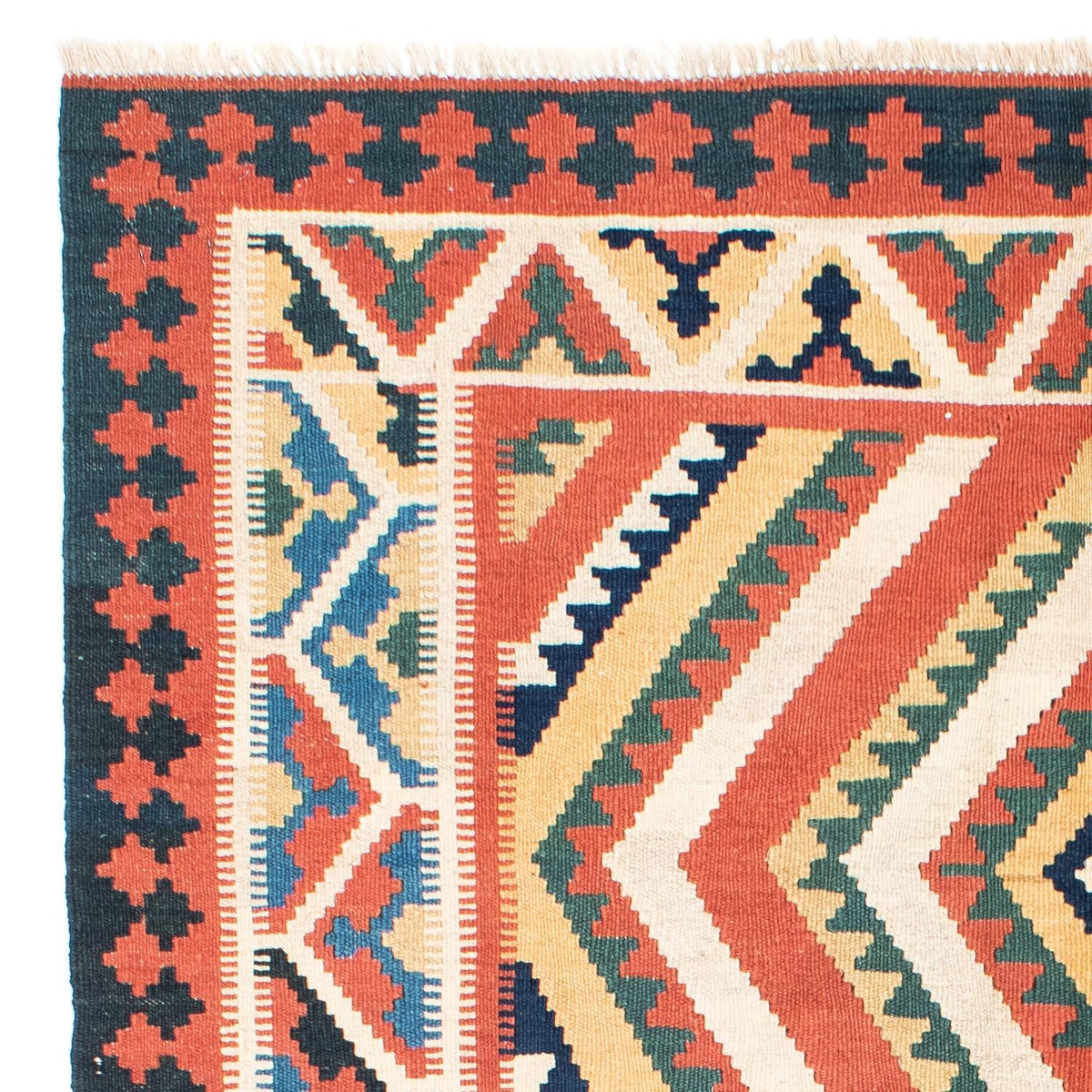 Tapis Kelim - Oriental - 212 x 146 cm - rouille