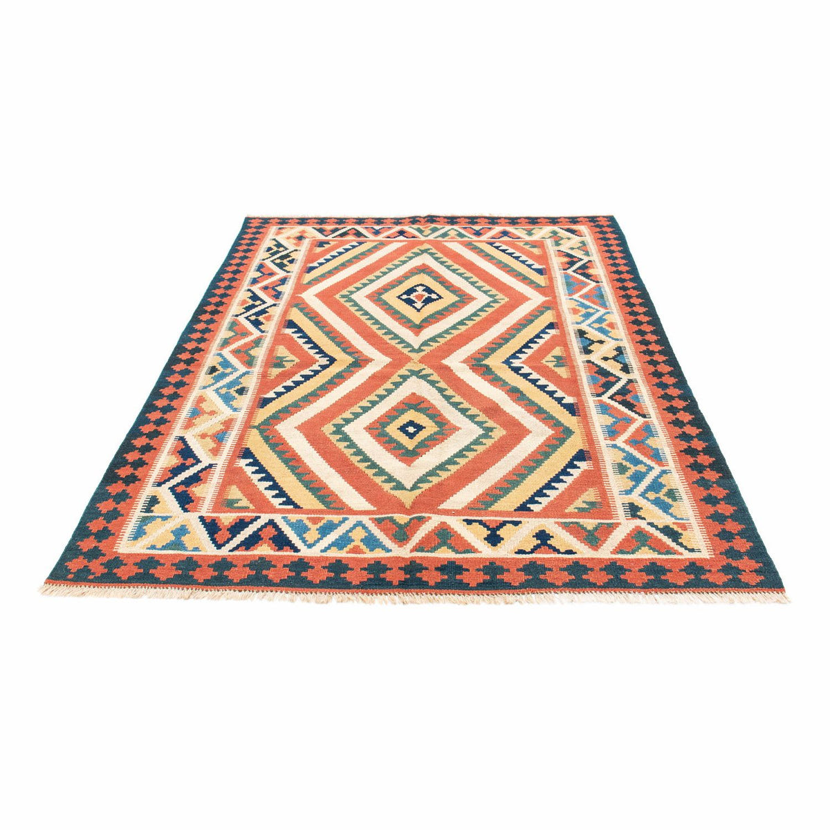 Tapis Kelim - Oriental - 212 x 146 cm - rouille