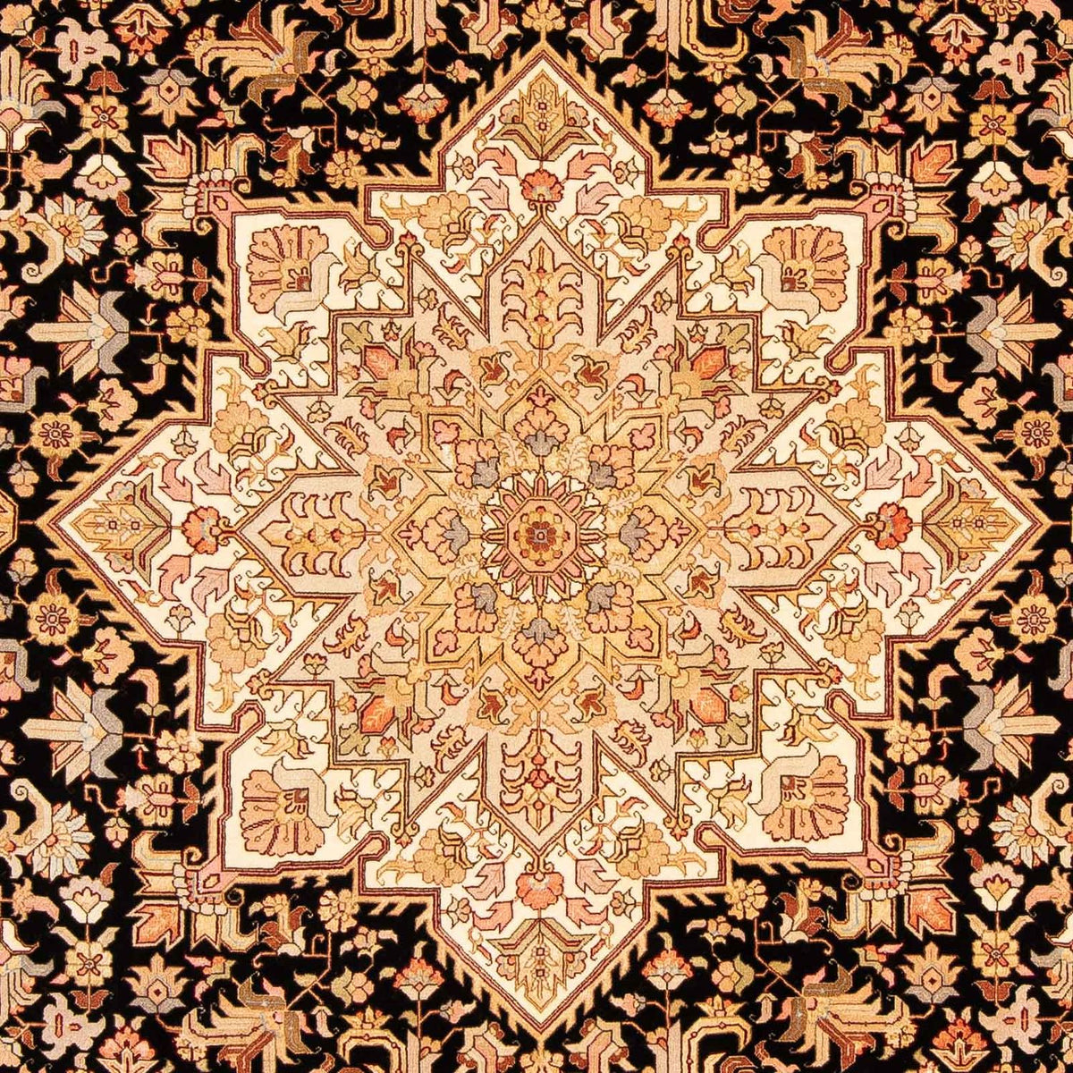 Tapis persan - Tabriz - Royal - 303 x 200 cm - marron