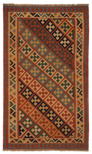 Tapis Kelim - Oriental - 218 x 145 cm - marron