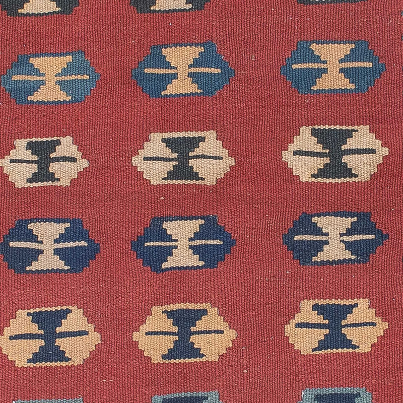Tapis Kelim - Oriental - 163 x 112 cm - rouge foncé