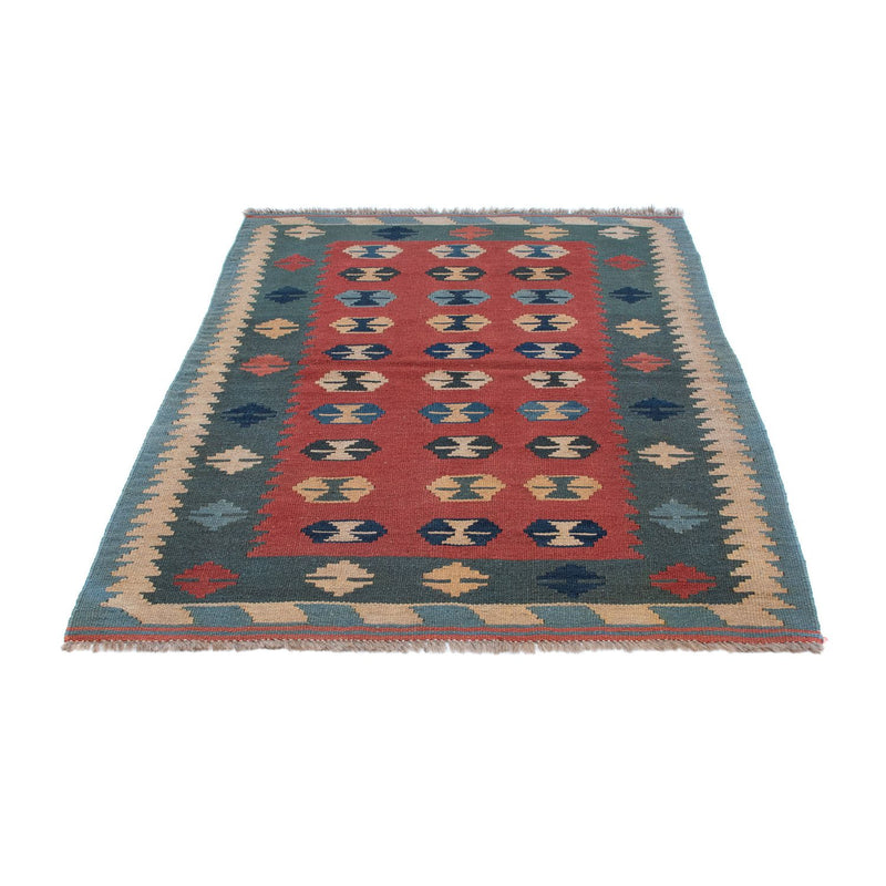 Tapis Kelim - Oriental - 163 x 112 cm - rouge foncé