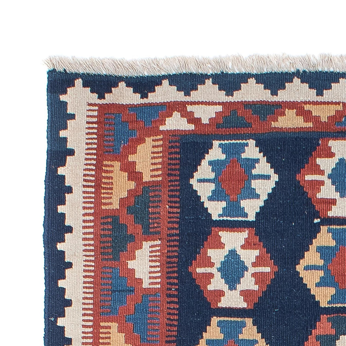 Tapis de couloir Tapis Kelim - Oriental - 186 x 104 cm - bleu