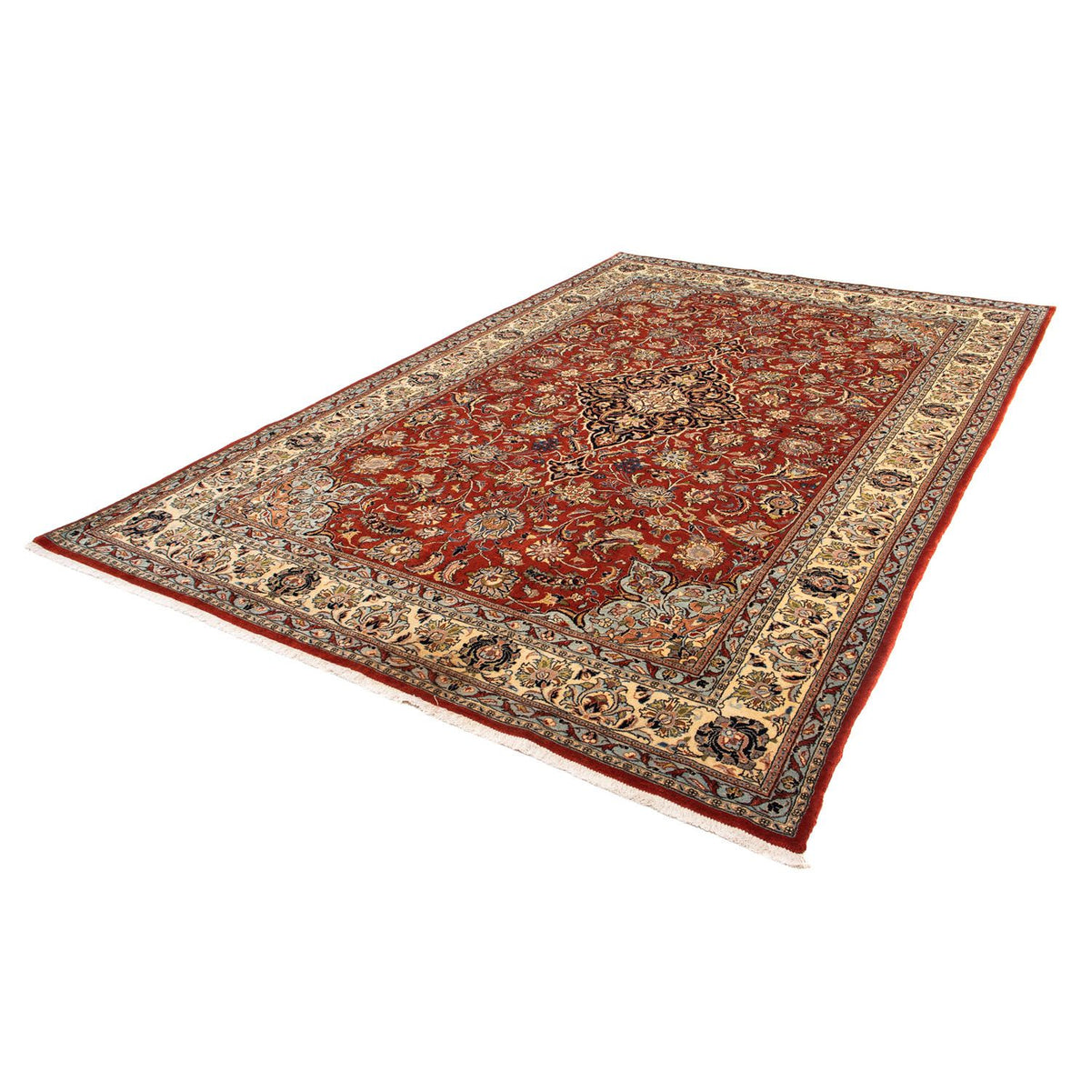Tapis persan - Classique - 297 x 198 cm - rouge foncé