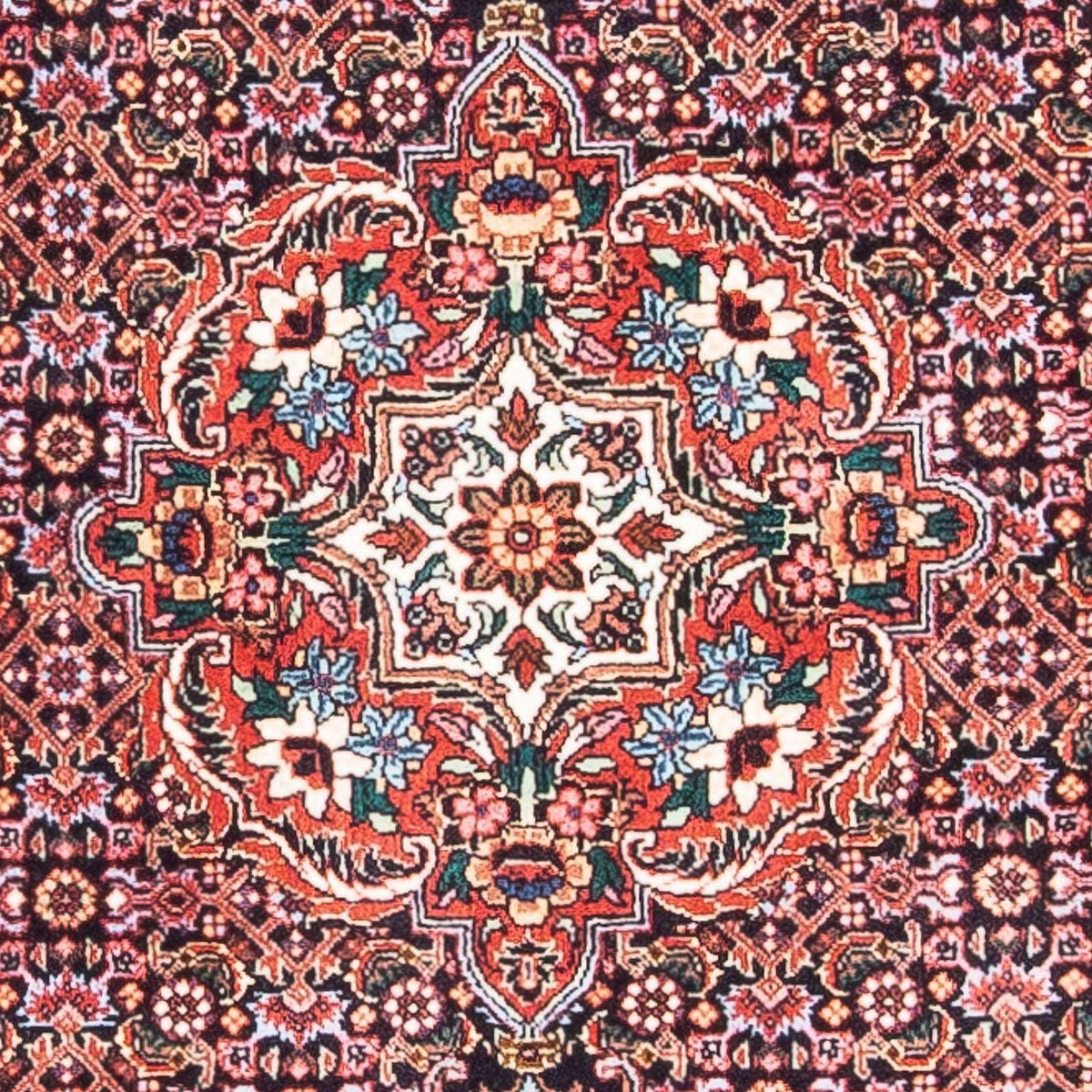 Tapis persan - Bidjar - 140 x 68 cm - bleu foncé