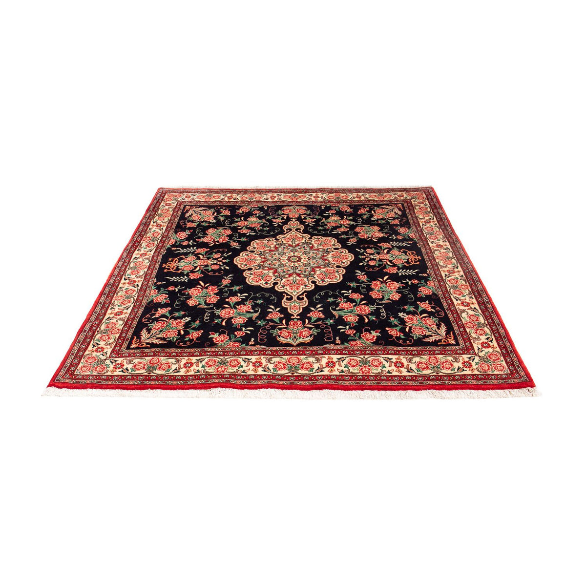 Tapis persan - Bidjar carré  - 161 x 148 cm - rouge