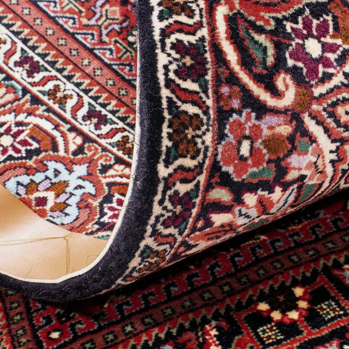 Tapis de couloir Tapis persan - Bidjar - 181 x 104 cm - rouge