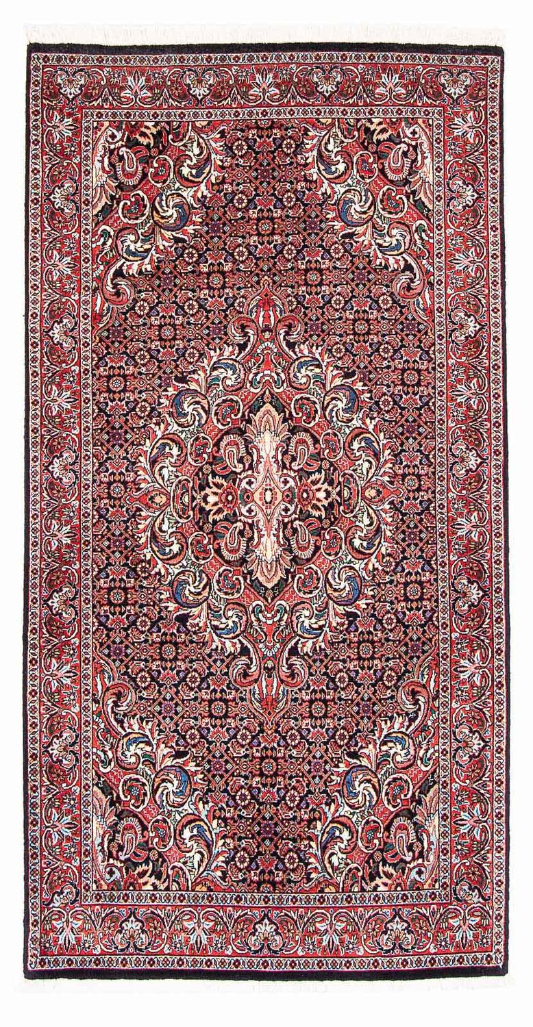 Tapis de couloir Tapis persan - Bidjar - 192 x 102 cm - rouge clair