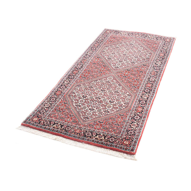 Tapis persan - Bidjar - 152 x 75 cm - rouge clair