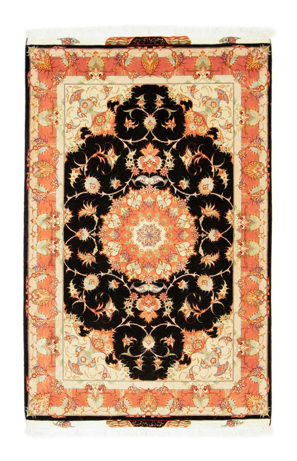 Tapis persan - Tabriz - Royal - 163 x 104 cm - noir