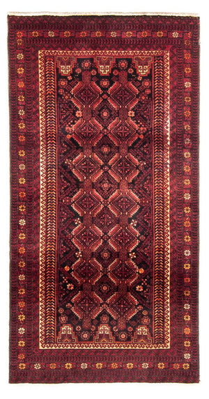 Tapis de couloir Tapis Belutsch - 216 x 102 cm - rouge foncé
