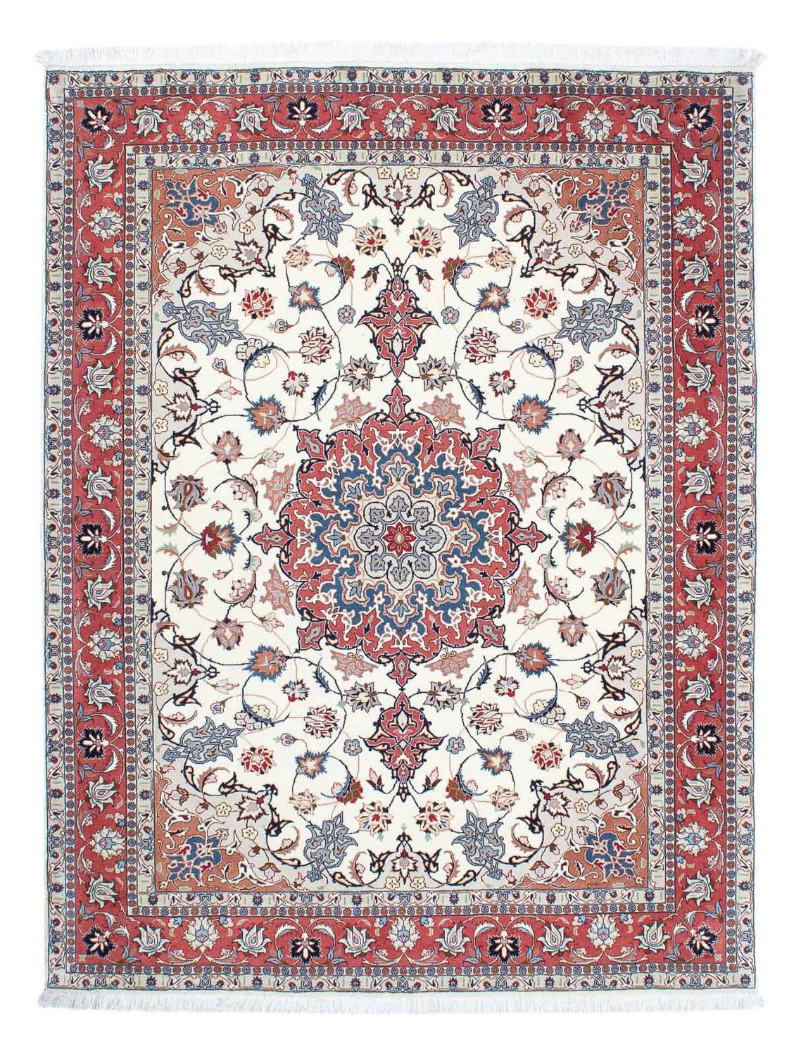 Tapis persan - Tabriz - Royal - 194 x 153 cm - beige