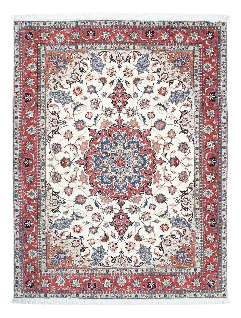 Tapis persan - Tabriz - Royal - 194 x 153 cm - beige