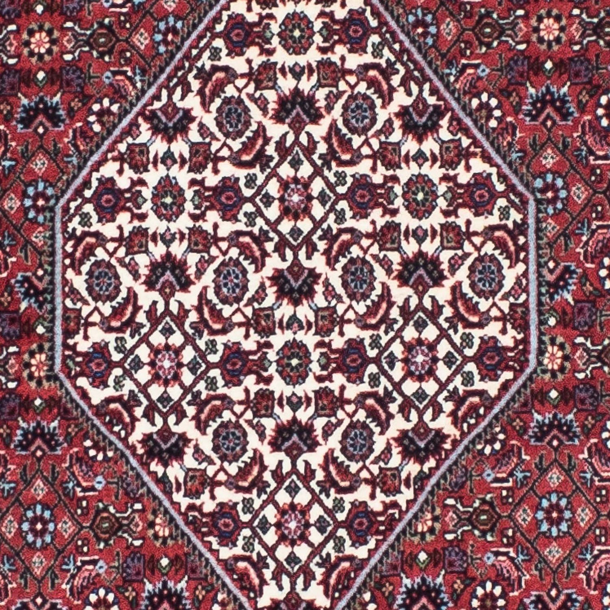 Tapis de couloir Tapis persan - Bidjar - 207 x 73 cm - rouge