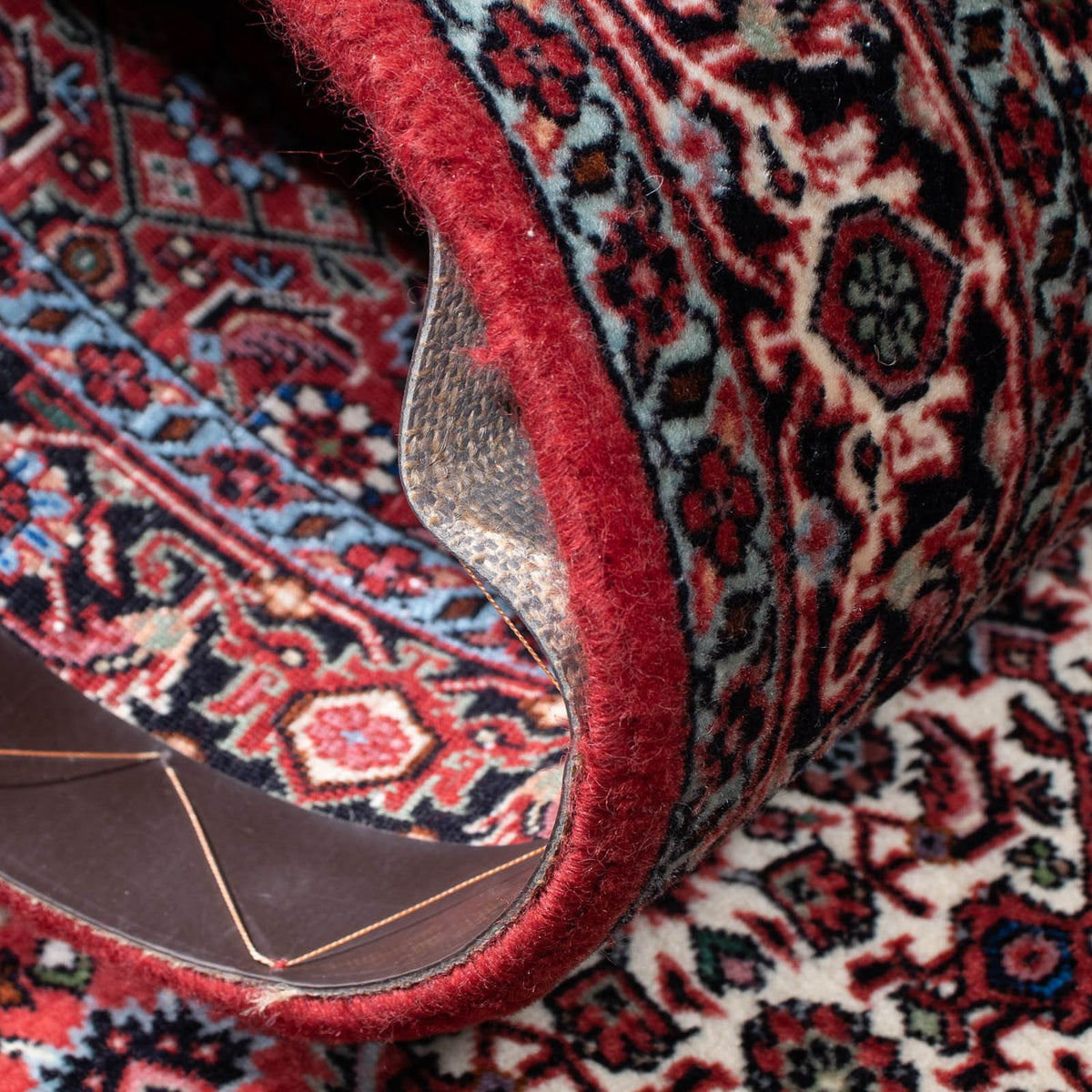 Tapis de couloir Tapis persan - Bidjar - 207 x 73 cm - rouge