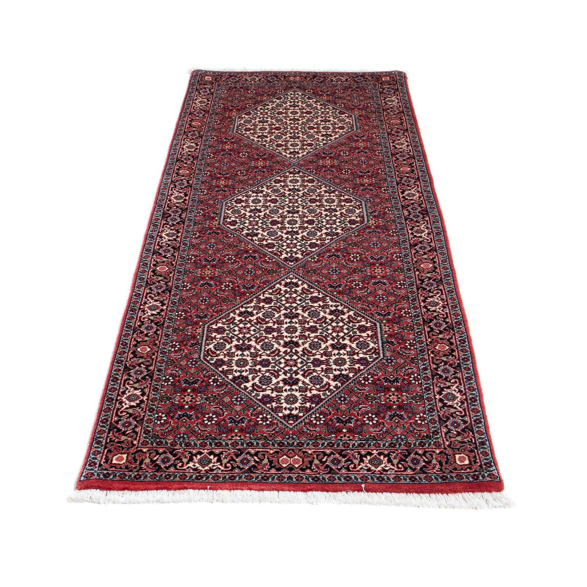 Tapis de couloir Tapis persan - Bidjar - 207 x 73 cm - rouge