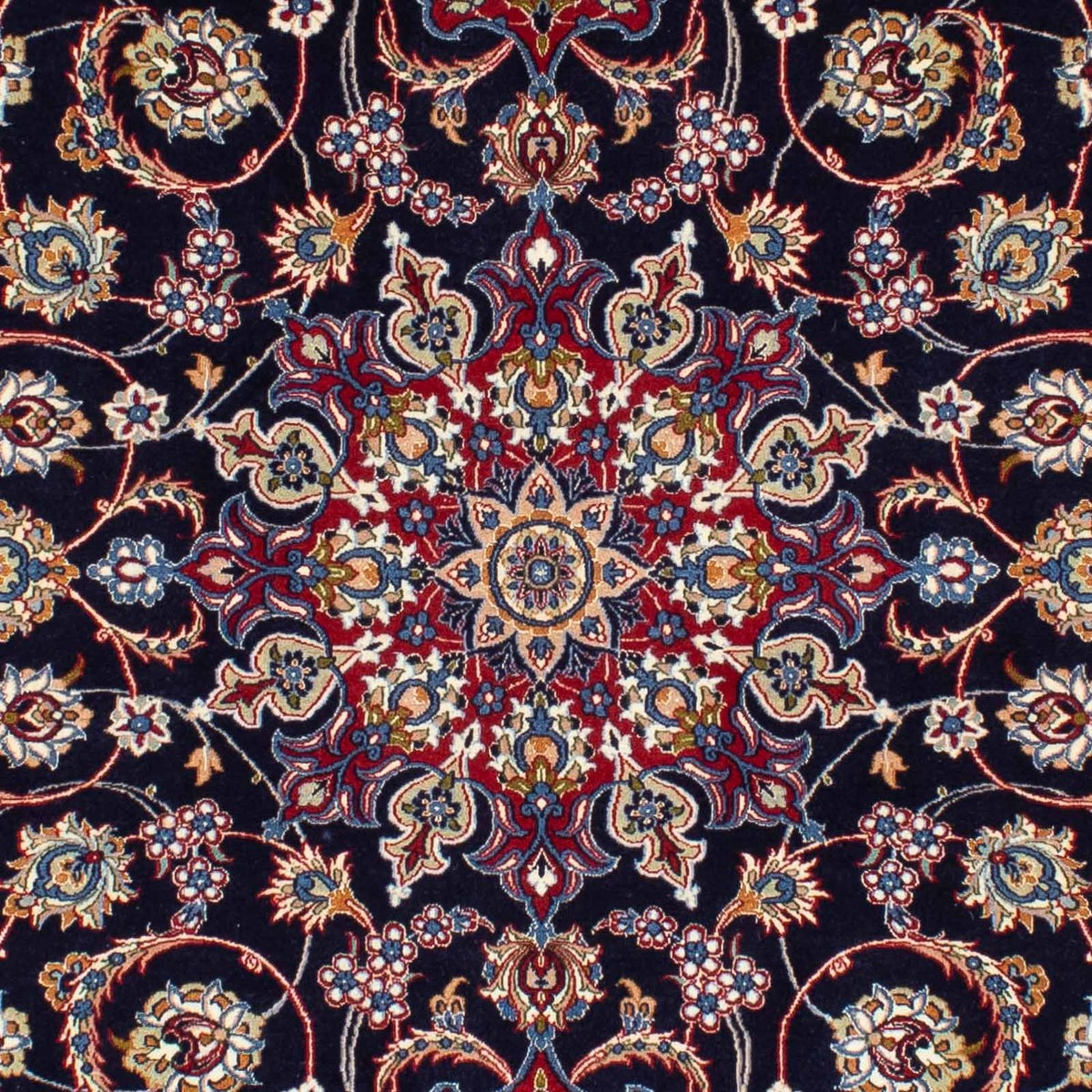 Tapis persan - Isfahan - Premium - 233 x 160 cm - bleu foncé