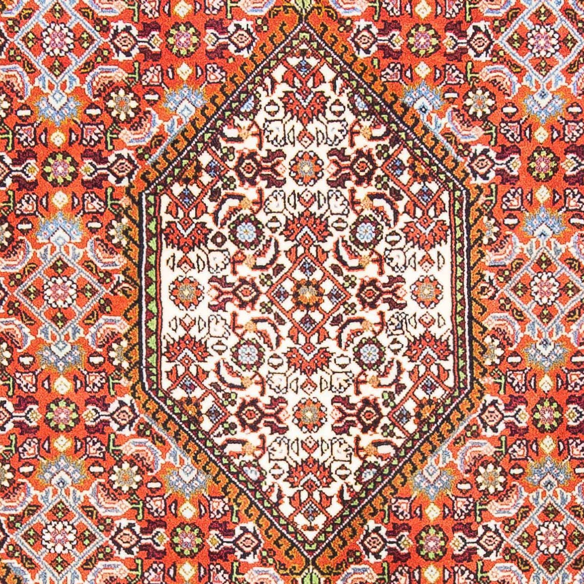 Tapis persan - Bidjar - 158 x 103 cm - rouge clair
