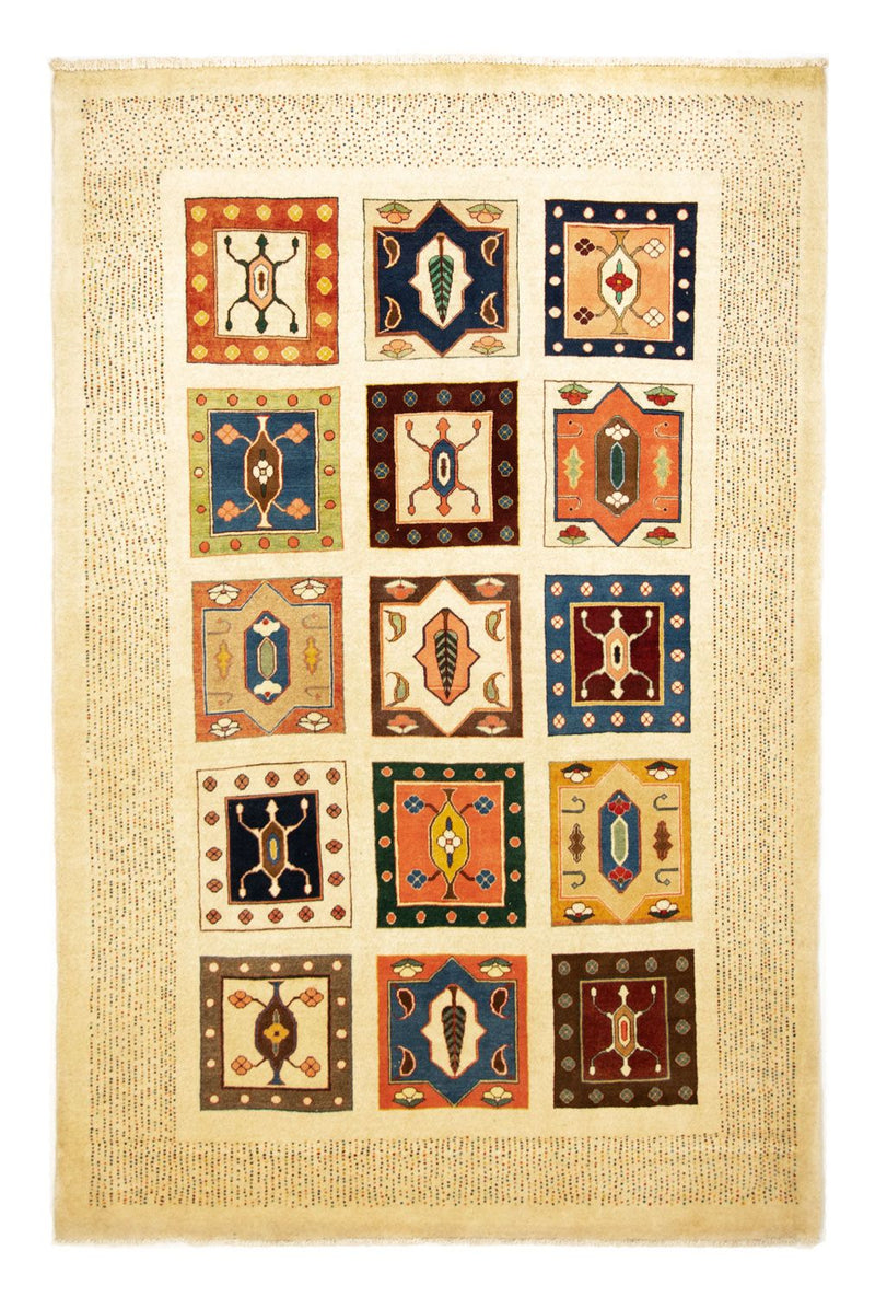 Tapis Gabbeh - Loribaft Persan - 242 x 158 cm - beige