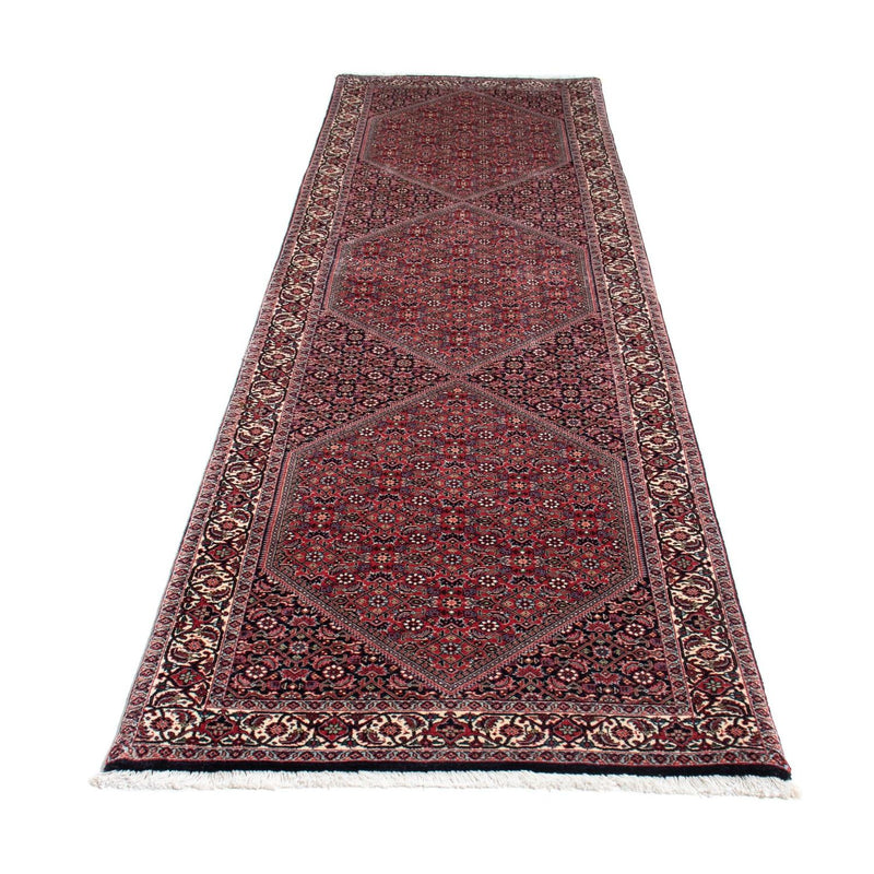 Tapis de couloir Tapis persan - Bidjar - 313 x 84 cm - bleu foncé