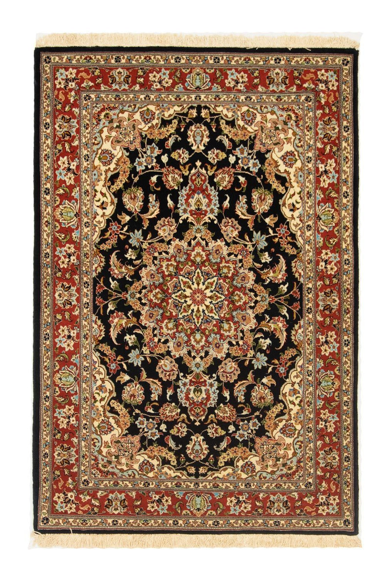 Tapis persan - Ghom - 146 x 100 cm - noir