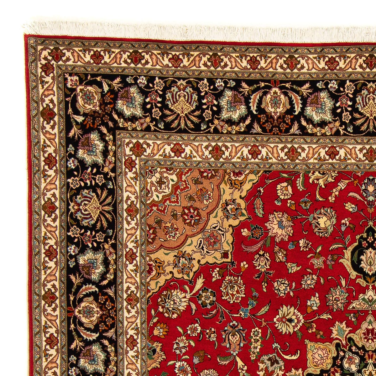 Tapis persan - Tabriz - Royal carré - 208 x 200 cm - rouge