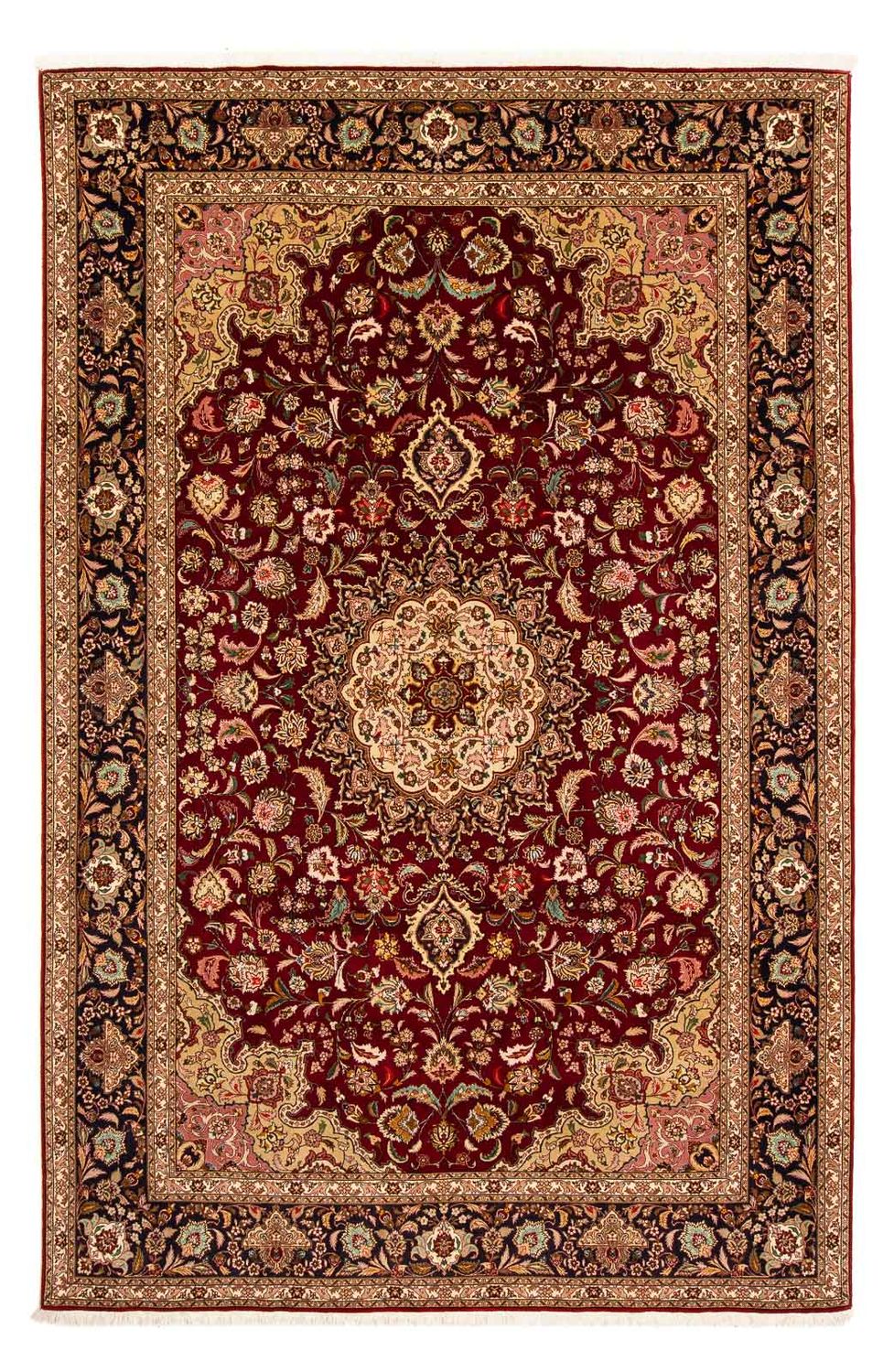 Tapis persan - Tabriz - Royal - 310 x 202 cm - rouge foncé