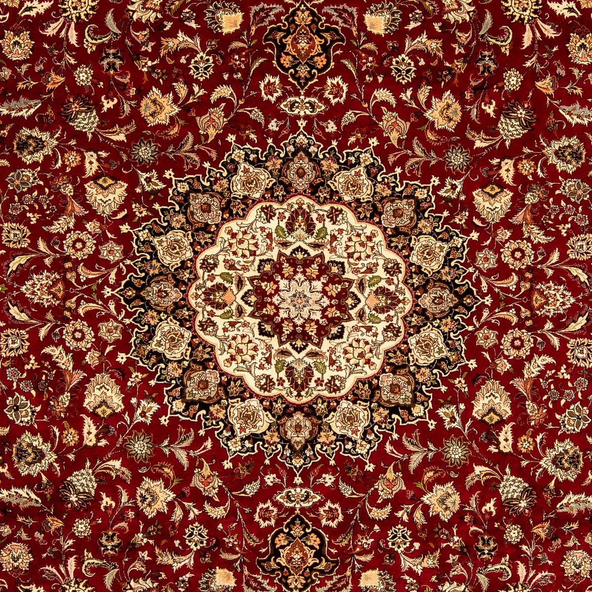 Tapis persan - Tabriz - Royal - 351 x 250 cm - rouge foncé