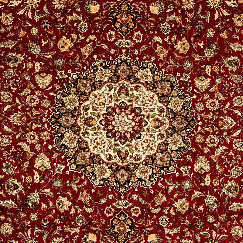 Tapis persan - Tabriz - Royal - 351 x 250 cm - rouge foncé