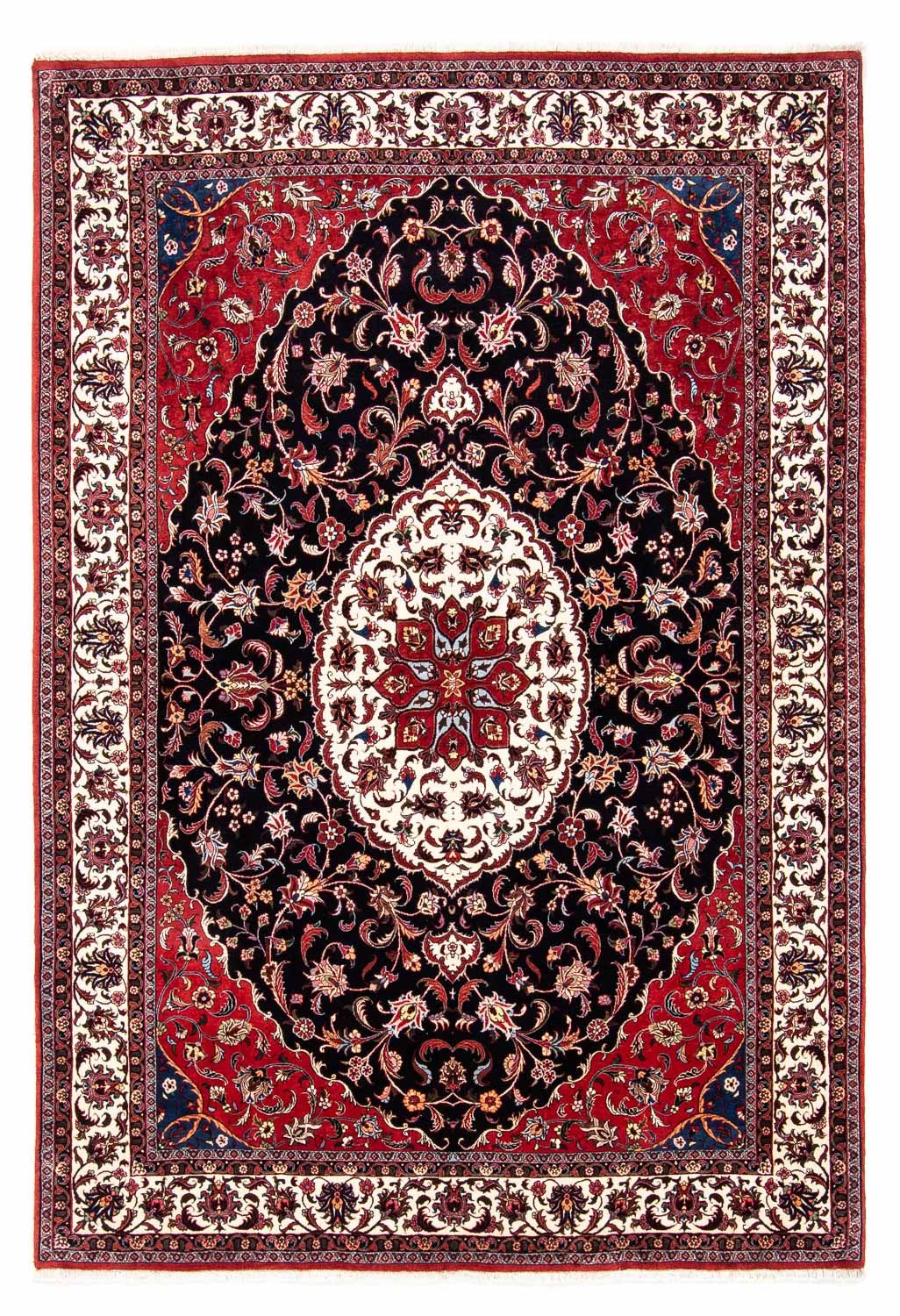 Tapis persan - Bidjar - 248 x 173 cm - bleu foncé