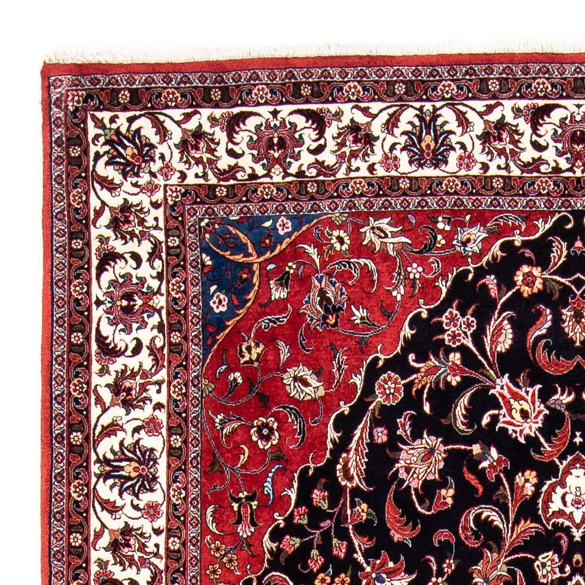 Tapis persan - Bidjar - 248 x 173 cm - bleu foncé
