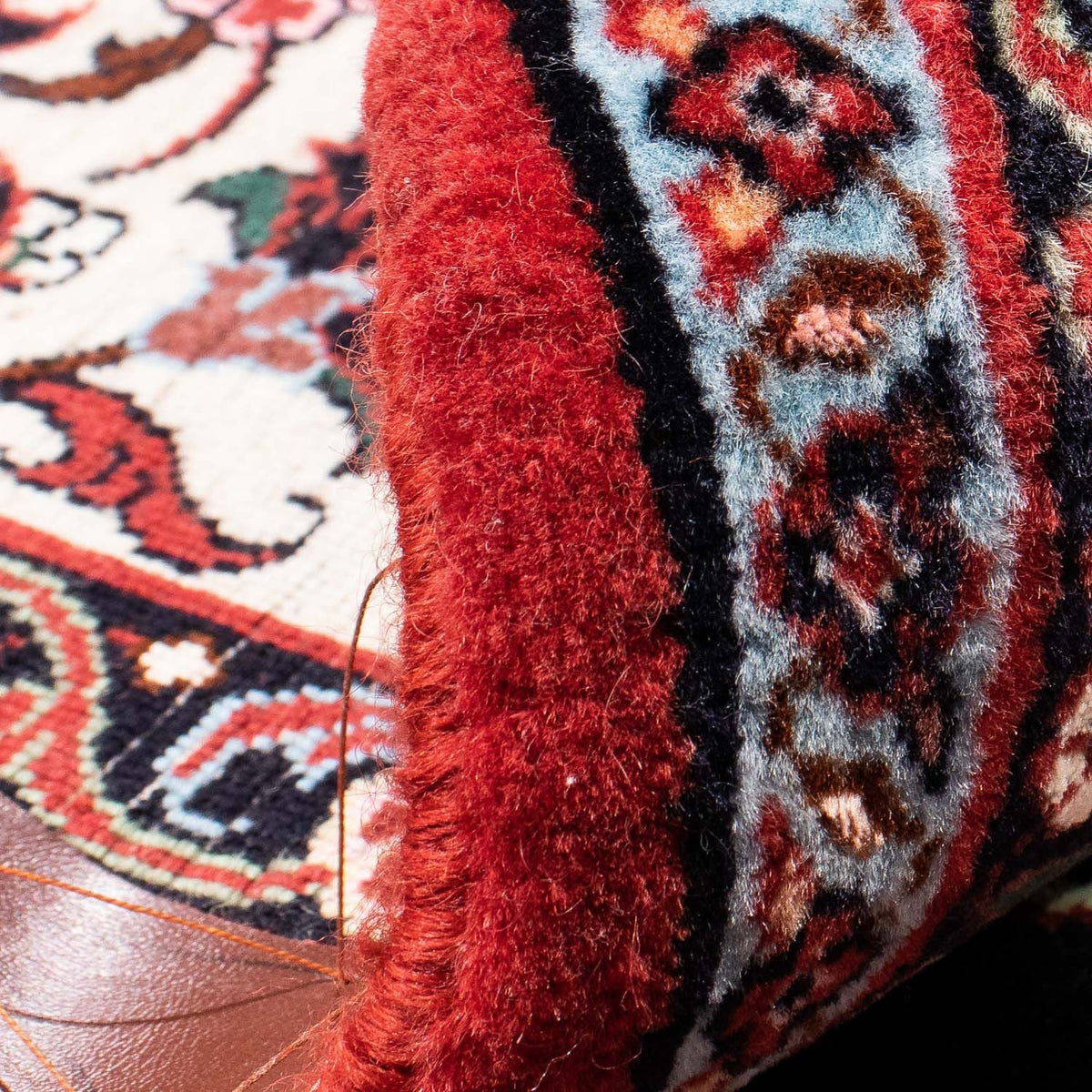 Tapis persan - Bidjar - 248 x 173 cm - bleu foncé