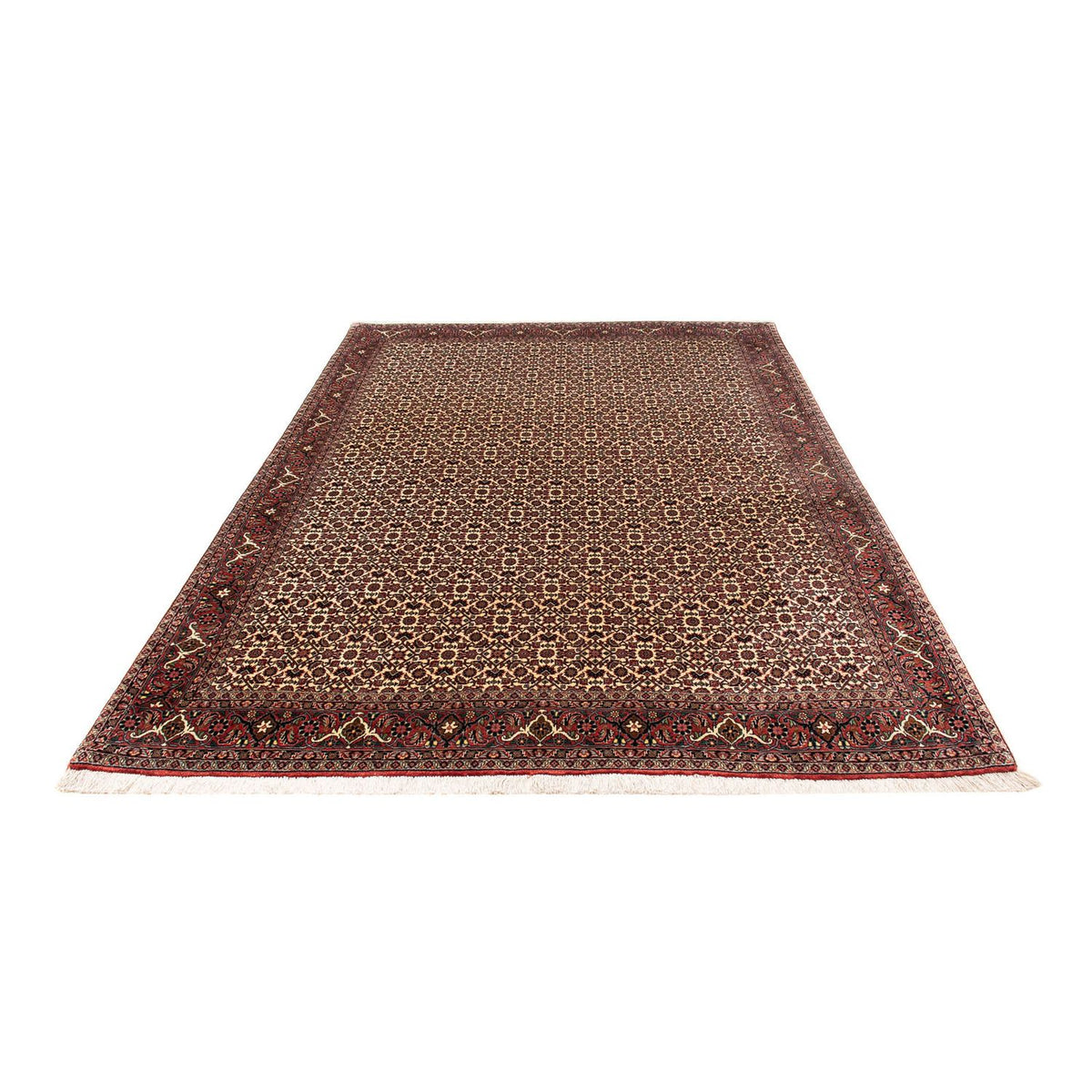 Tapis persan - Bidjar - 240 x 173 cm - rouge foncé