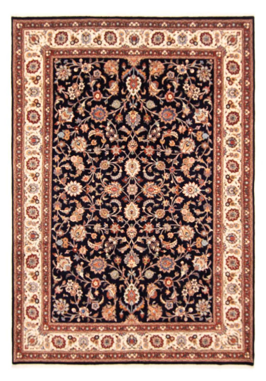 Tapis persan - Classique - 343 x 247 cm - bleu foncé