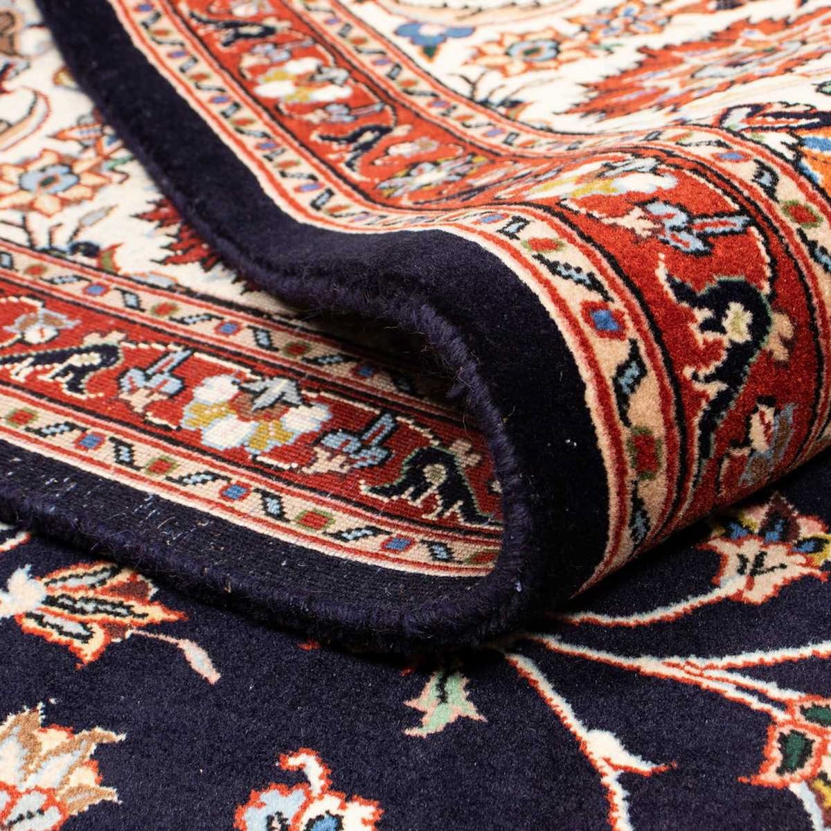 Tapis persan - Classique - 343 x 247 cm - bleu foncé