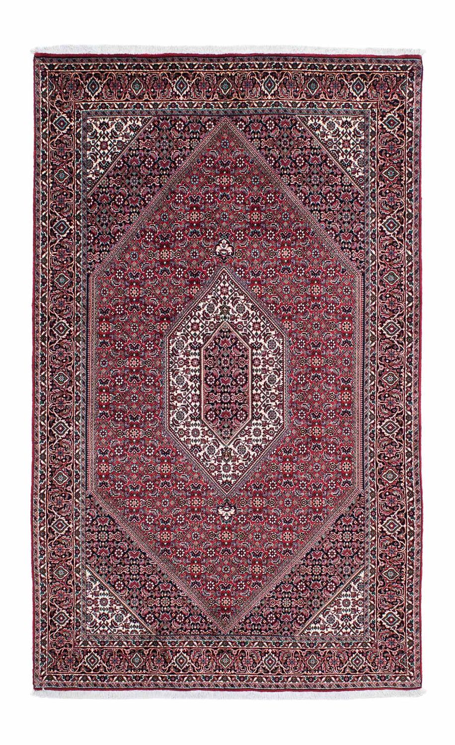 Tapis persan - Bidjar - 228 x 132 cm - rouge clair