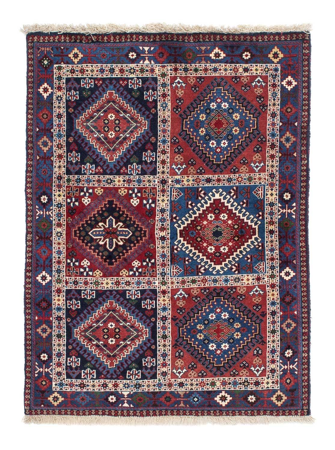 Tapis persan - Nomadic - 140 x 100 cm - rouge foncé